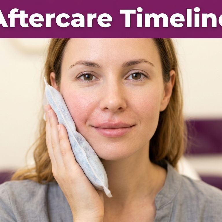 Woman Applying Post-Electrolysis Compress Electrolysis Aftercare: Redness and Swelling Timeline