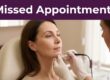 Woman receives electrolysis treatment beneath her chin in a softly lit studio.