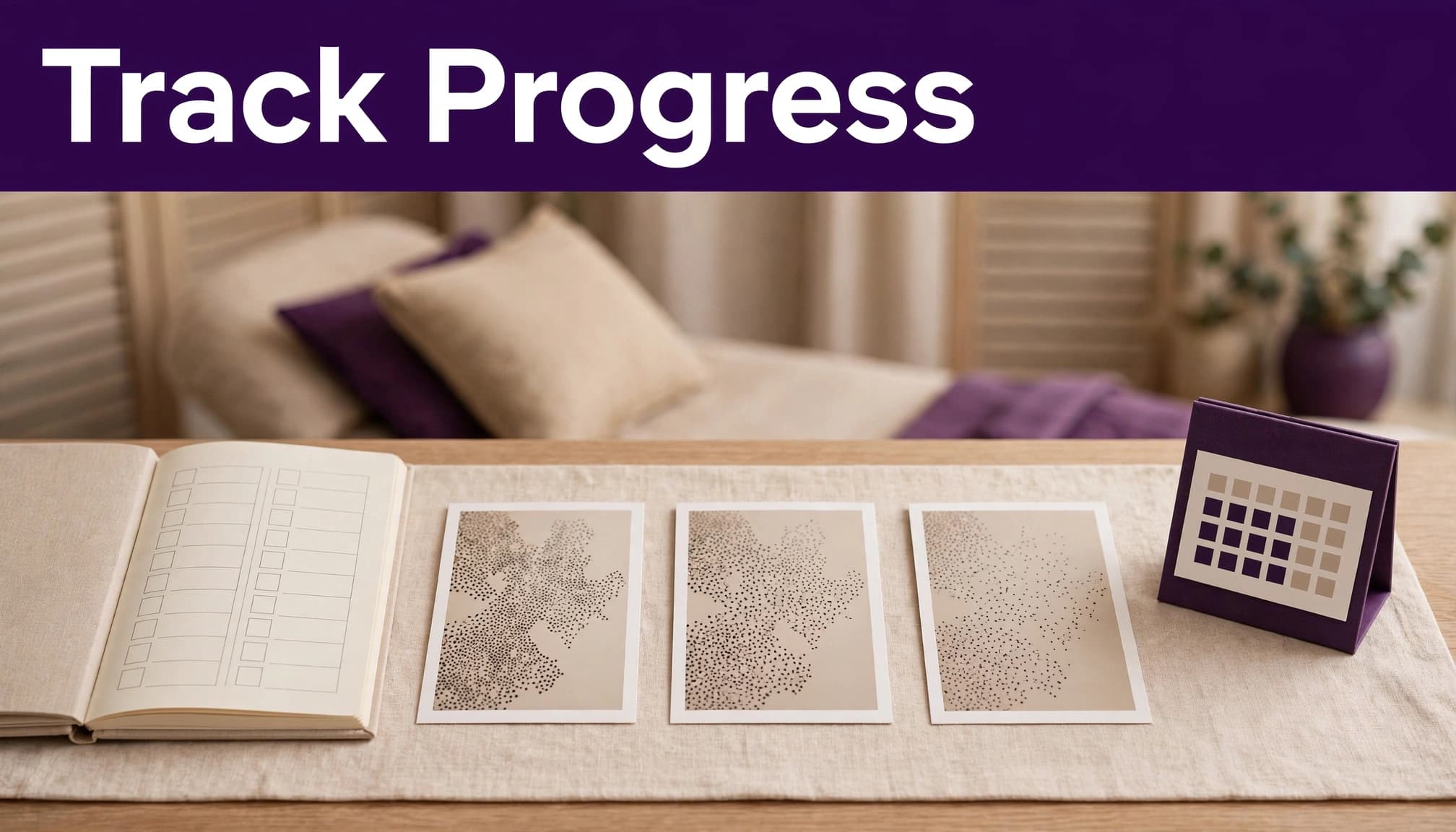 How to track electrolysis progress with a treatment journal, photo cards, and appointment calendar.