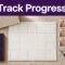 Electrolysis journal, calendar, progress photos, and treatment device arranged on a tabletop.