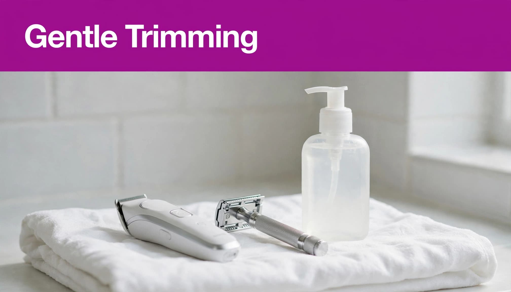 Body grooming tools for preventing razor bumps in men.
