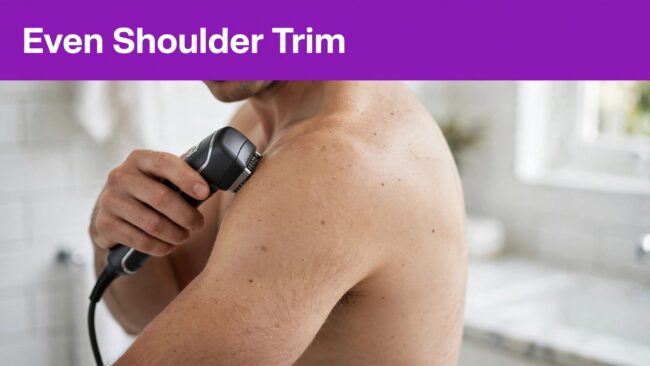 trim shoulder hair