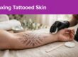 waxing tattooed skin