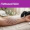 waxing tattooed skin