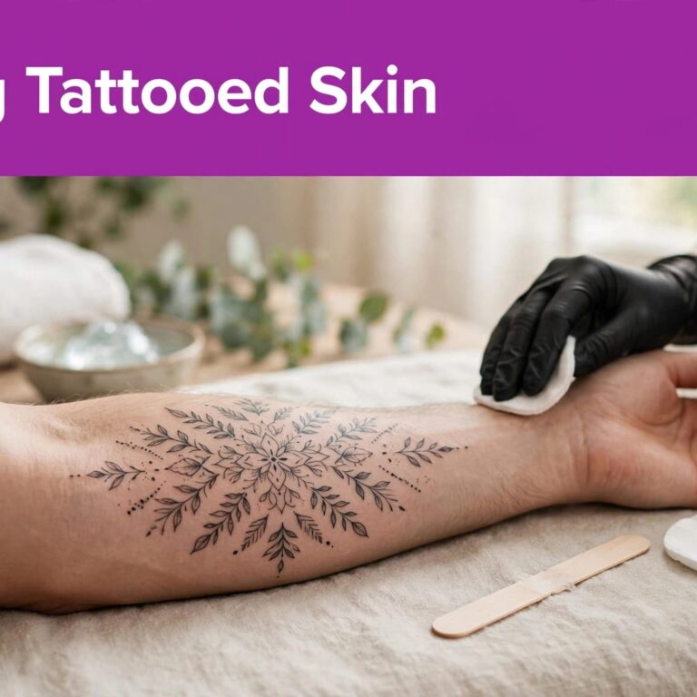 Featured Waxing Tattooed Skin Precautions Before Booking waxing tattooed skin