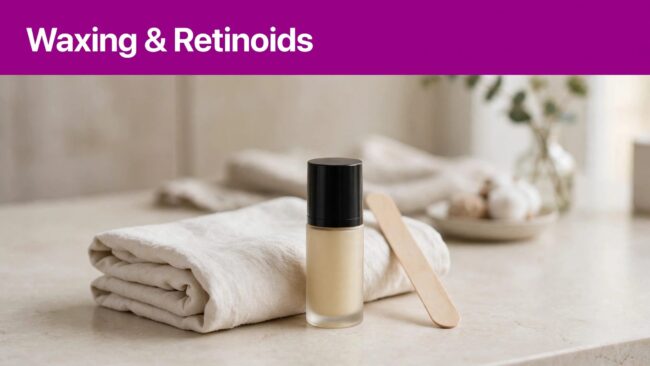 waxing with retinoids